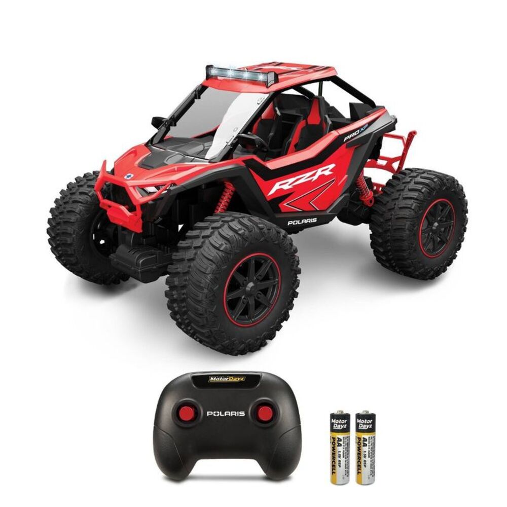 Motor Dayz Polaris RZR PRO XP Red Remote Control Car LED Lights 1:5 Scale
